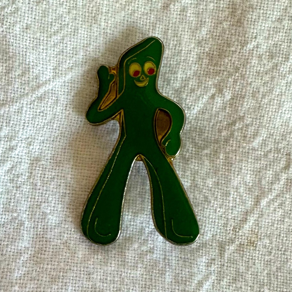 Gumby Enamel Metal Lapel/ Hat/Tie Pin Vintage 1980s